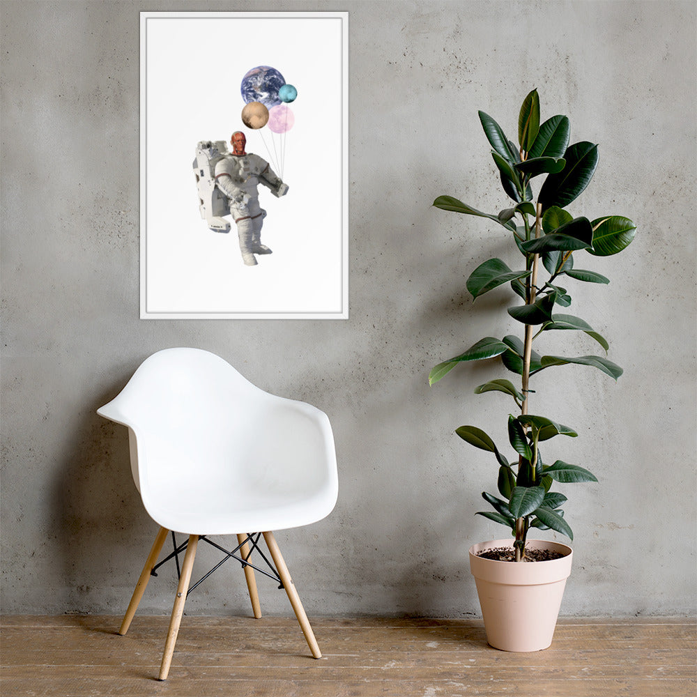 Balloons to Space Framed poster