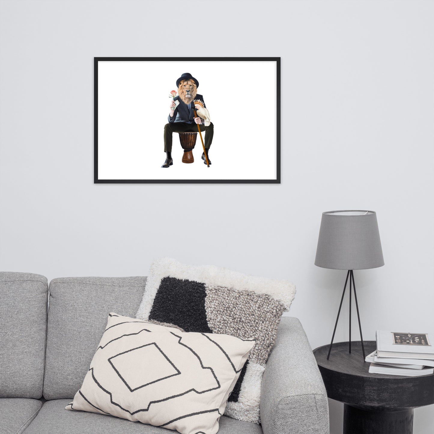 King Framed photo paper poster