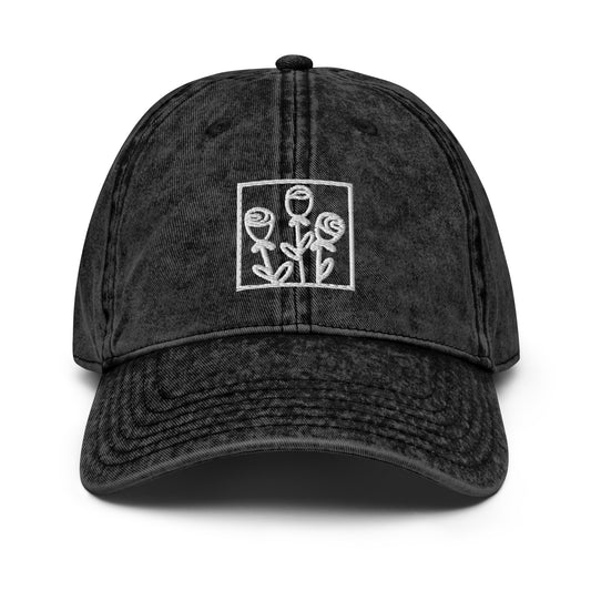 Floral Vintage Cotton Twill Cap